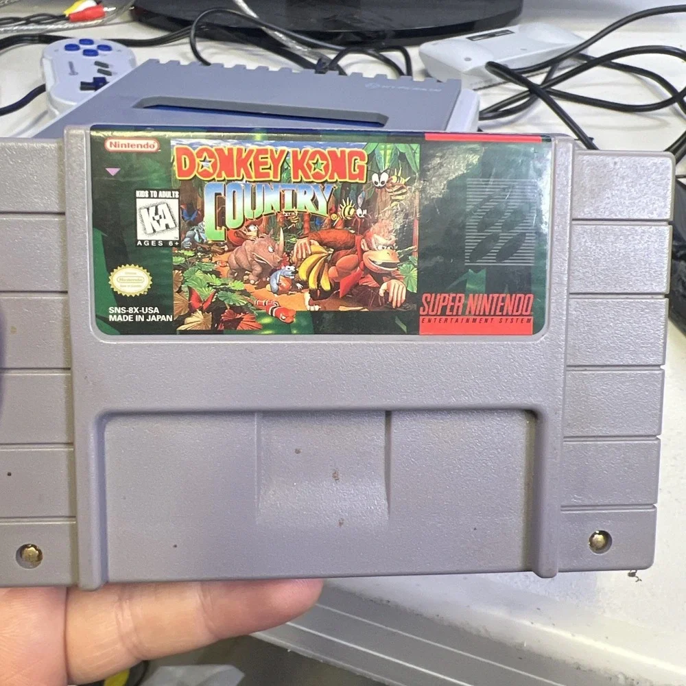Donkey Kong Country Super Nintendo SNES Game Tested & Working! Authentic!